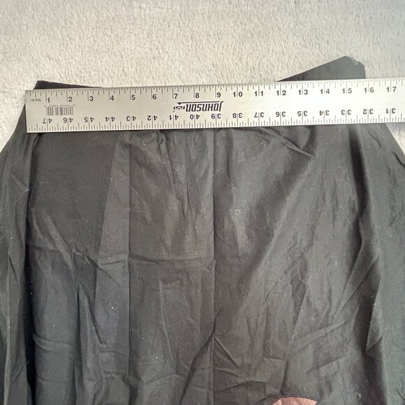 Chico's Womens Halawa Lilia Midi Skirt Size 2 Black/Fudge Floral Embroidered New - Picture 5 of 8